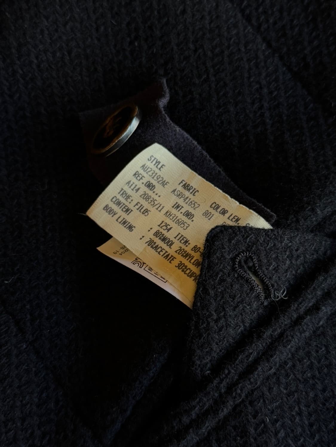 DAKS 닥스 체스터필드 코트 100 상품이미지5