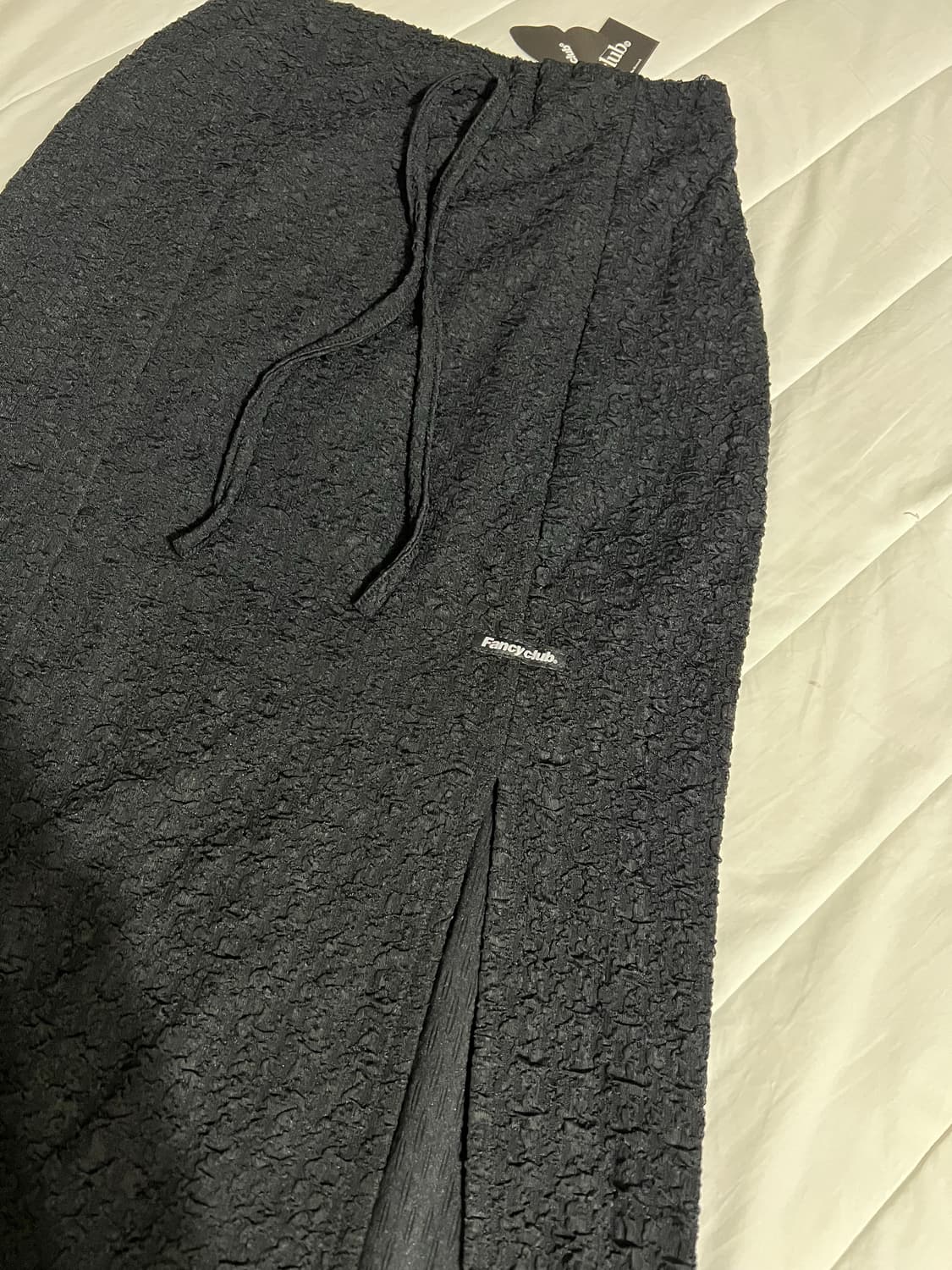 네스티팬시클럽 링클 슬릿 롱스커트 상품이미지6