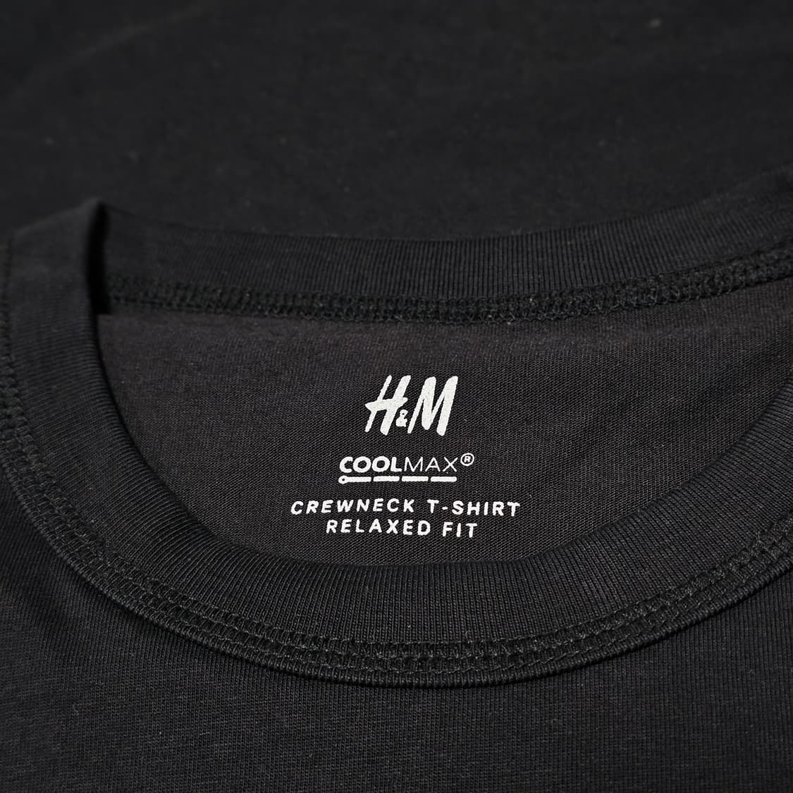 (체감105) H&M 흐앤므 쿨맥스 릴렉스핏 블랙 반팔 티셔츠 hm 상품이미지4