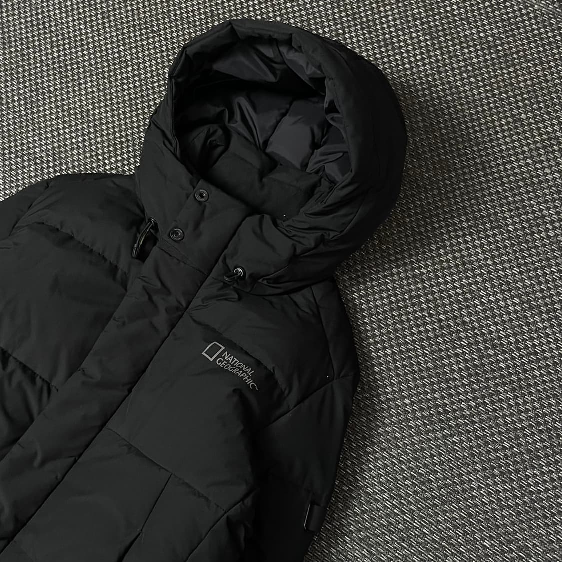 내셔널지오그래픽 블랙 롱패딩 S 상품이미지4