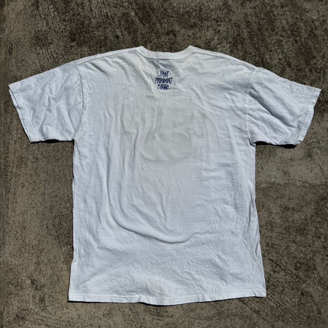 [XL] 00s Stussy 스투시 30년 기념 흰색 반팔티 상품이미지2