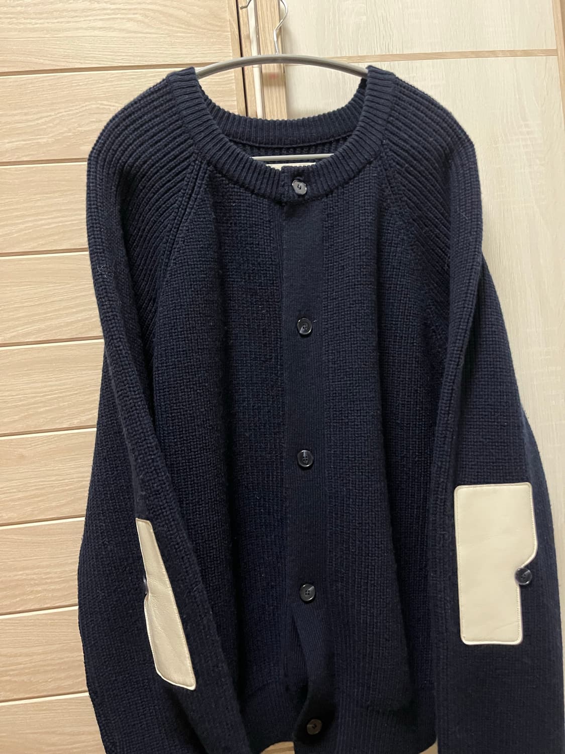 [S] 이얼즈어고 로버 울 라운드넥 가디건 다크네이비 상품이미지2