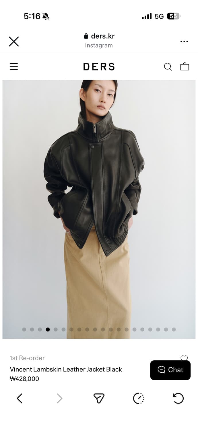 DERS 램스킨 가죽자켓 상품이미지1