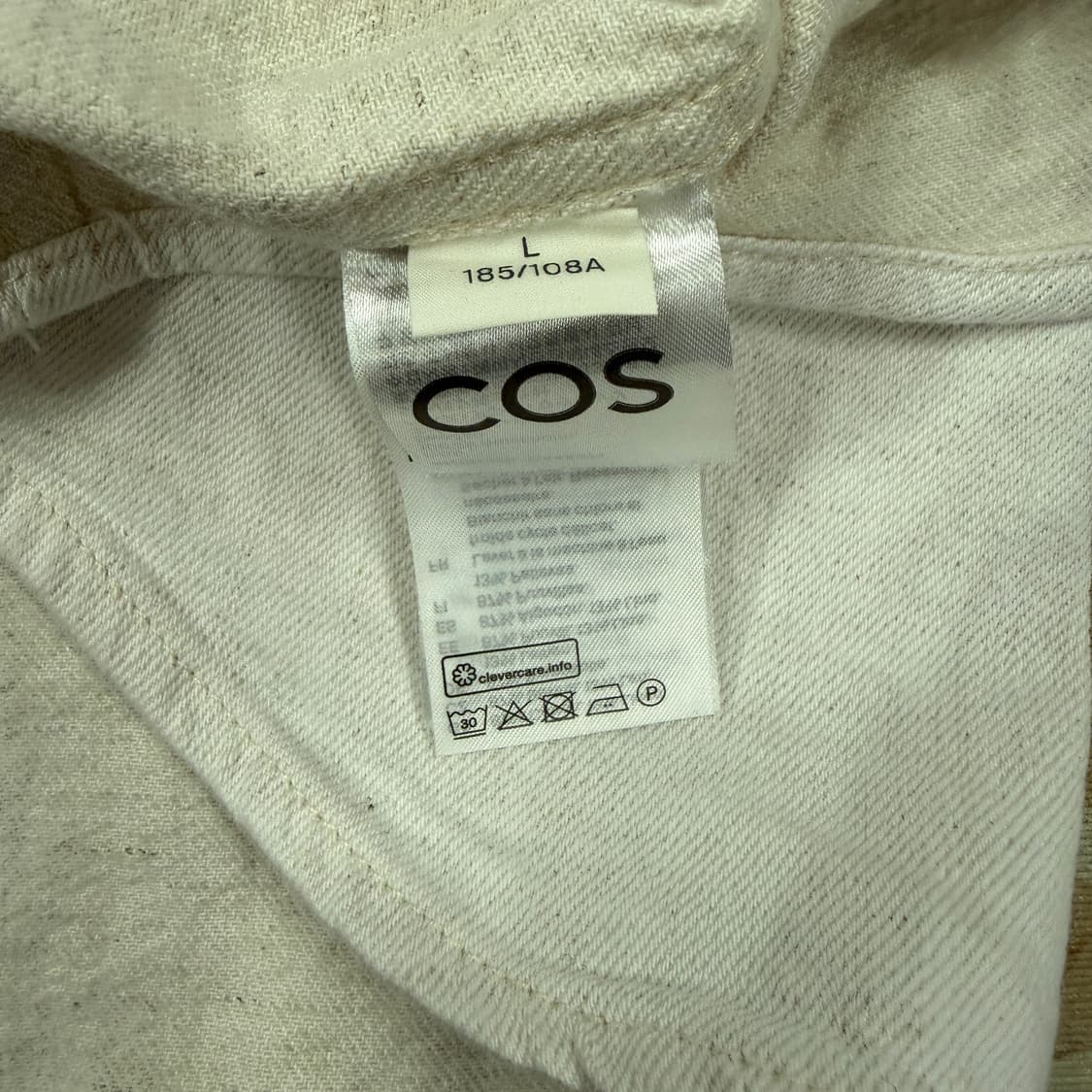 (L)코스COS 코튼 셔츠(아이보리) 상품이미지3