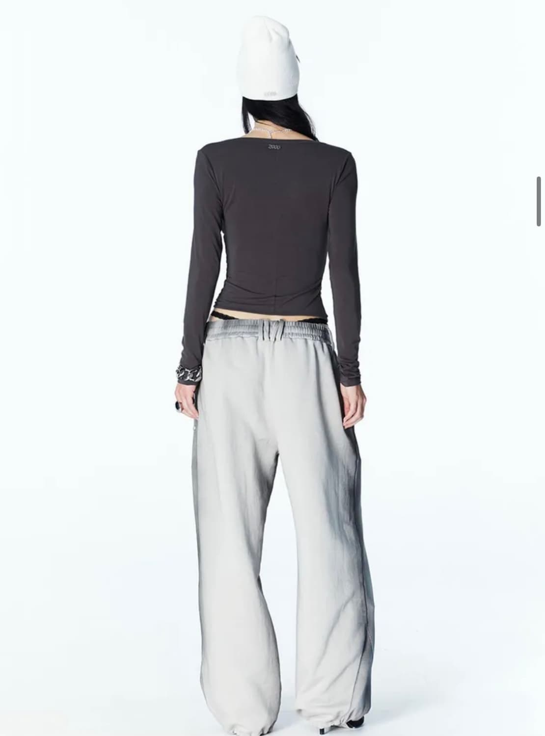 LEXI GARTER TOP (CHARCOAL) 상품이미지5