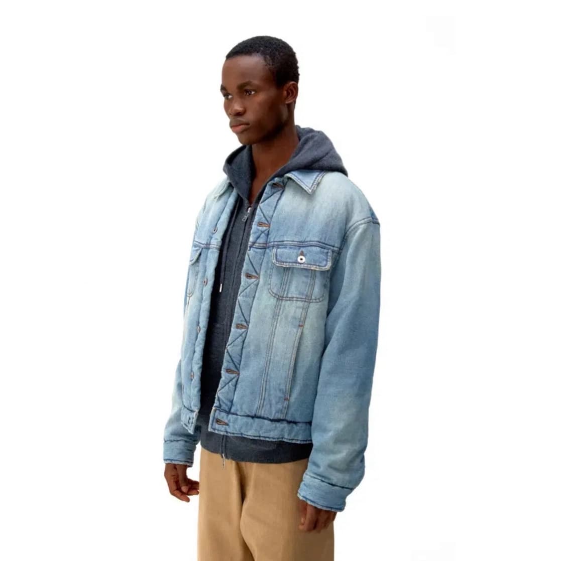 쿠어 패디드 패딩 데님자켓 상품이미지1