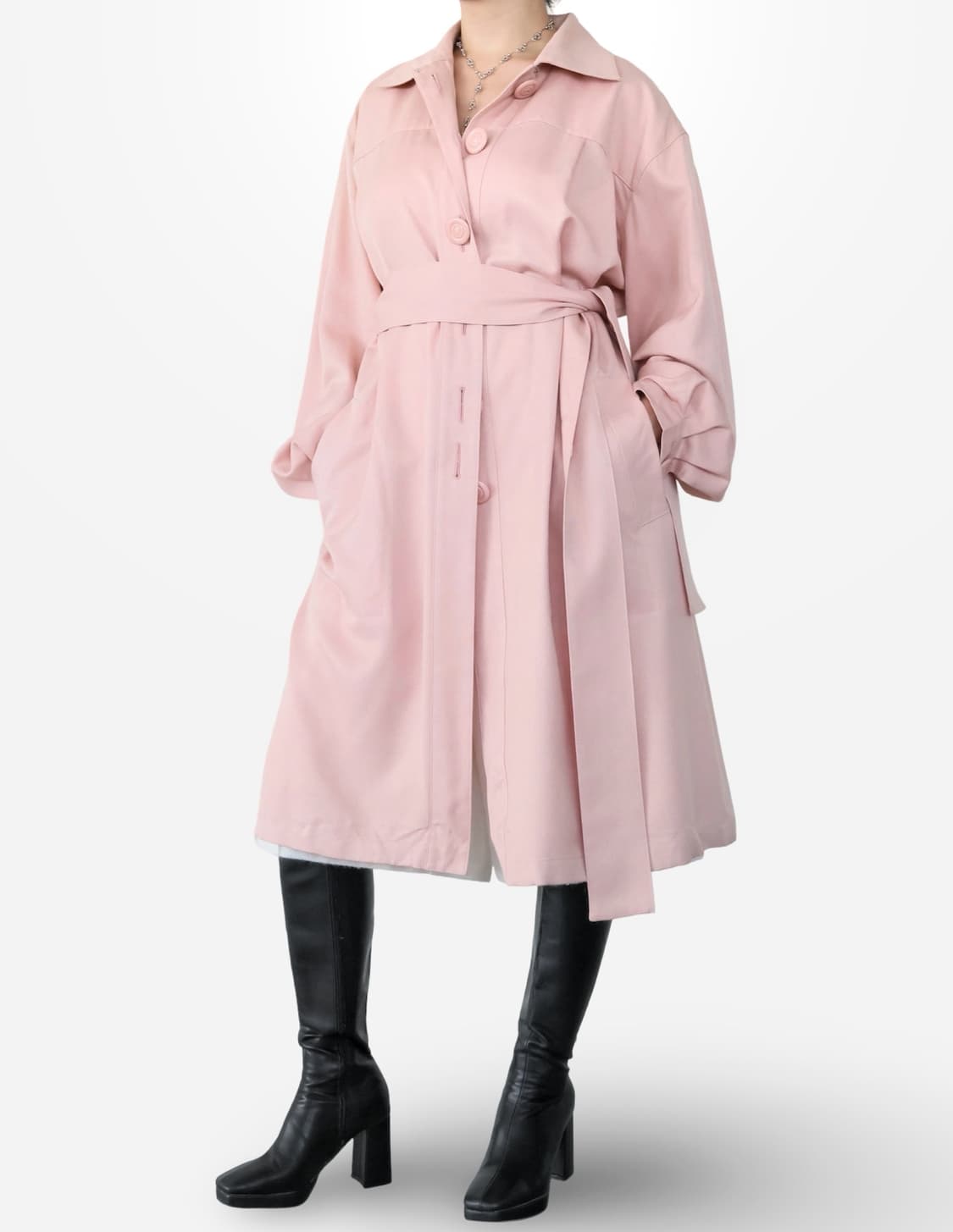 Christian Dior Pink Long Trench Coat 상품이미지2