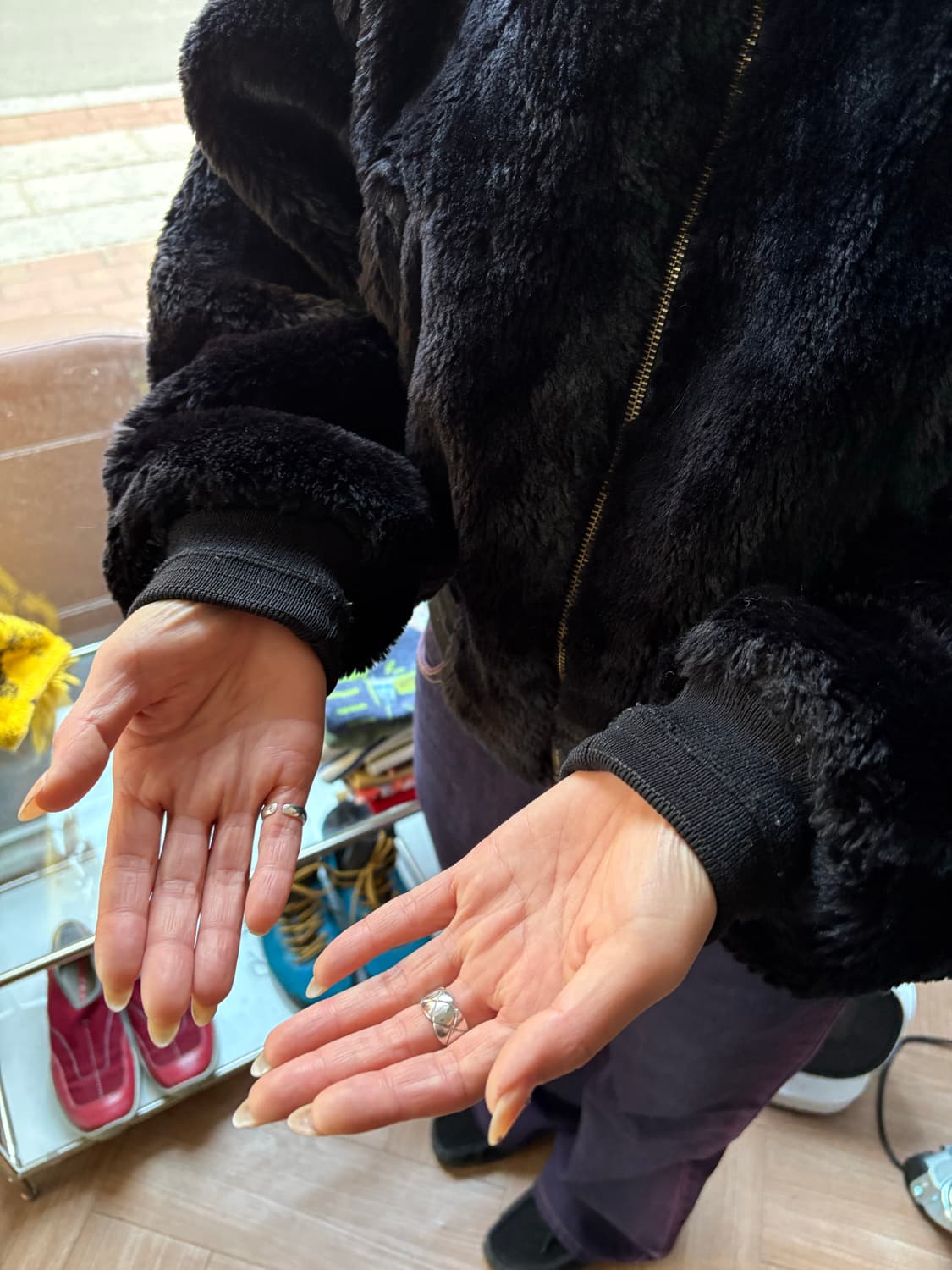 Early 90s Kenzo Jeans 퍼 봄버자켓 상품이미지5