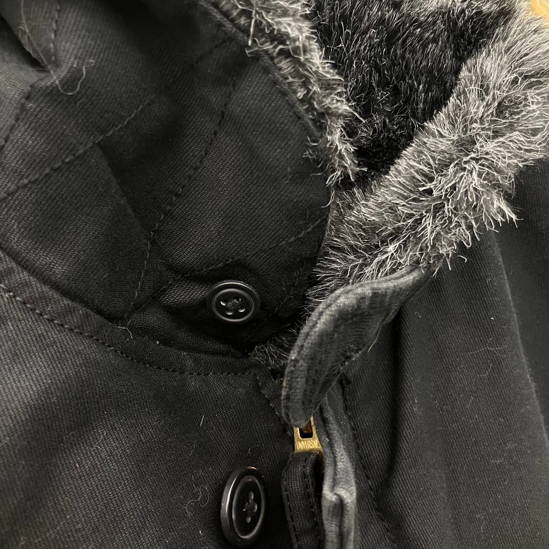 알파인더스트리 블랙 퍼 N-1 덱자켓 M 상품이미지5