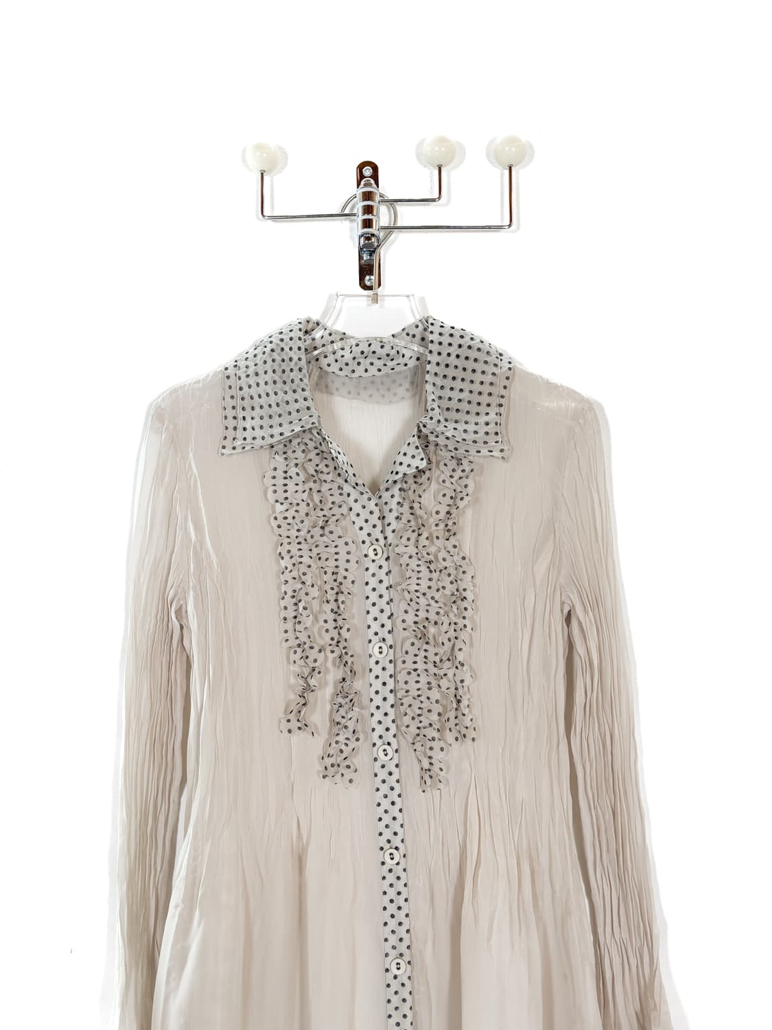 히로코 코시노 러플 도트 레이스 원피스 상품이미지3