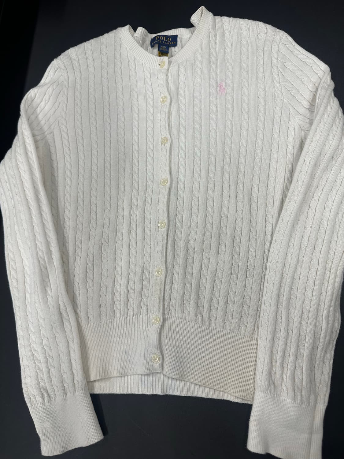 폴로 랄프로렌 꽈배기 케이블 니트 가디건 상품이미지6
