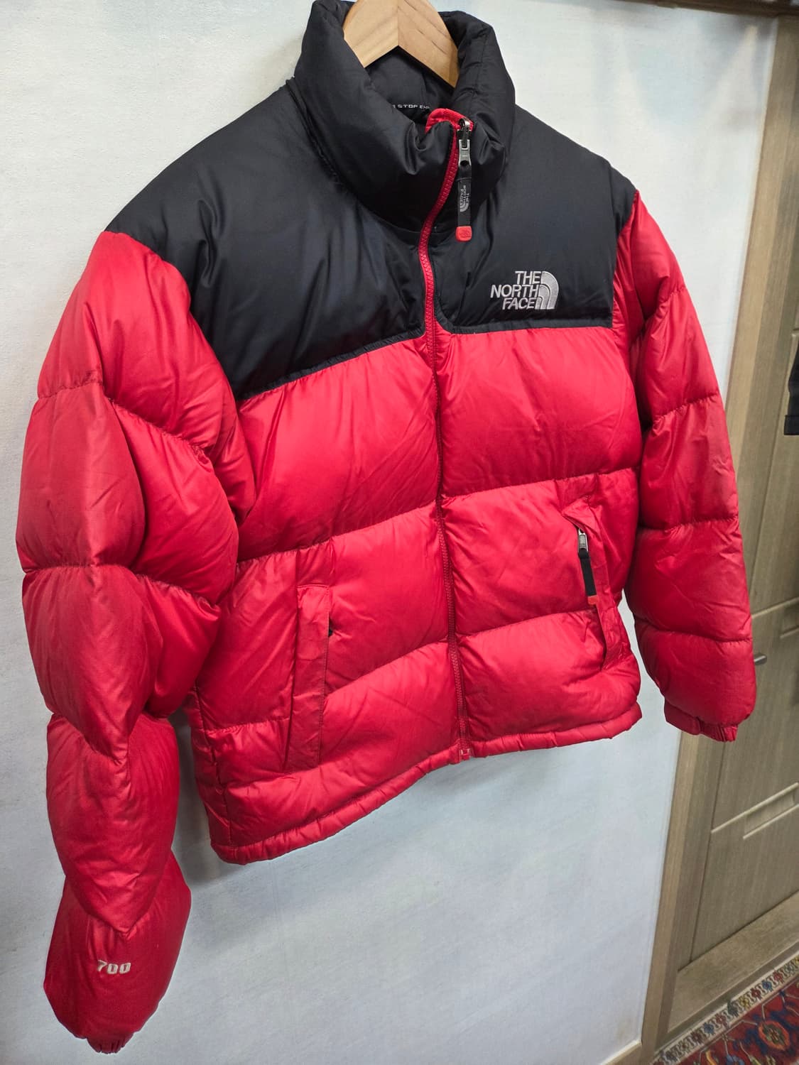 노스페이스 구형 700 눕시 구스다운 패딩 95 레드 상품이미지6