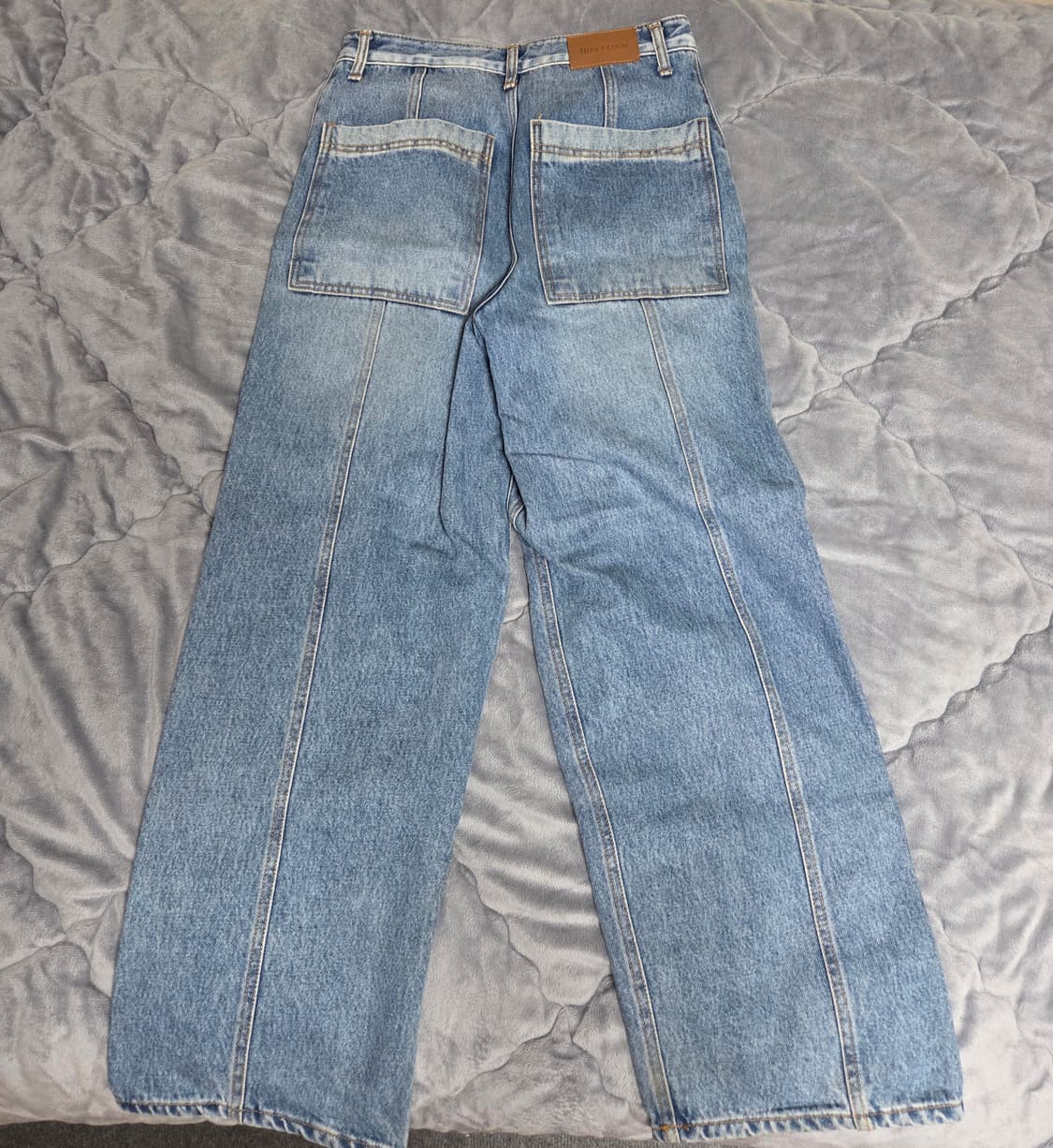 [M] 논플로어 연청 데님 팬츠 WAVE BLUE DENIM PANTS 상품이미지4