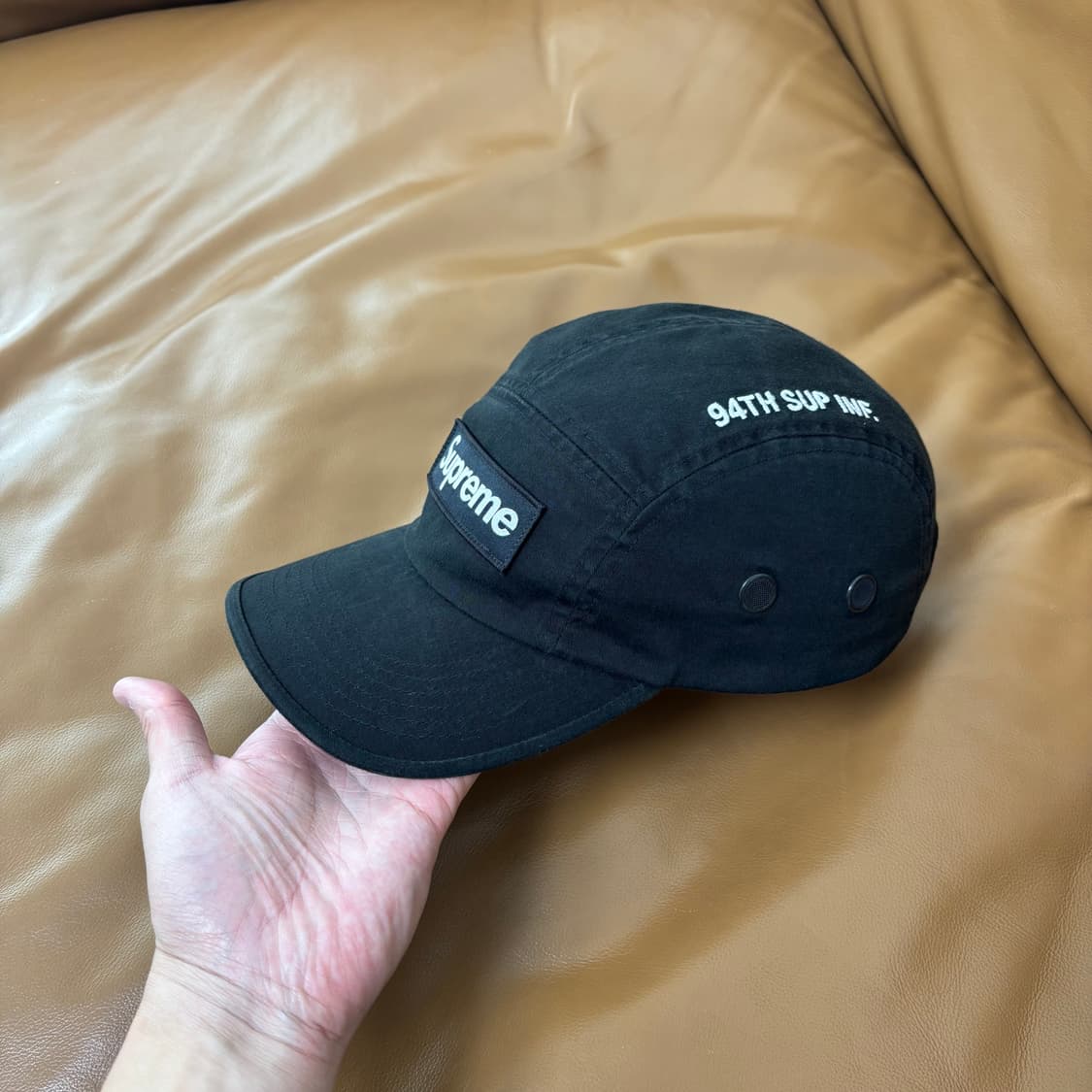 Supreme 슈프림 21fw 밀리터리 워시드 블랙 캠프캡 모자 상품이미지4