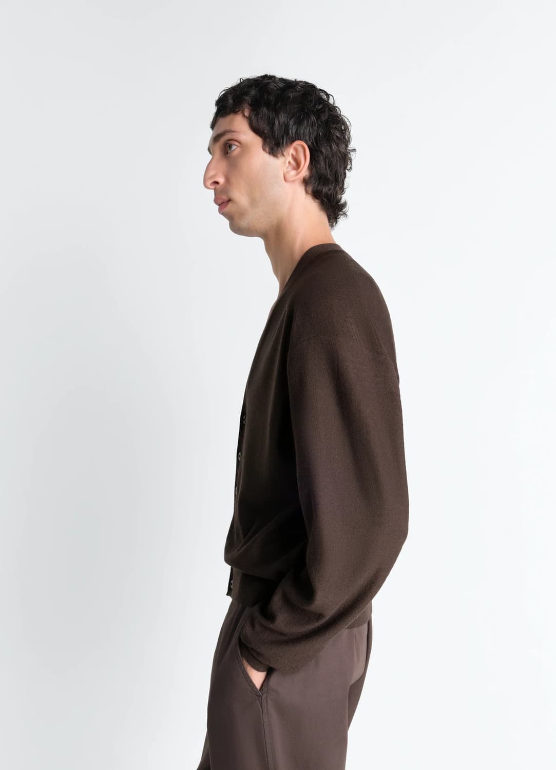 [M]르메르 26ss 트위스트 가디건/다크 카카오 상품이미지6