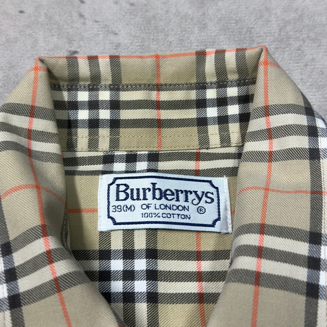 버버리 90s 노바 체크셔츠 m 상품이미지3