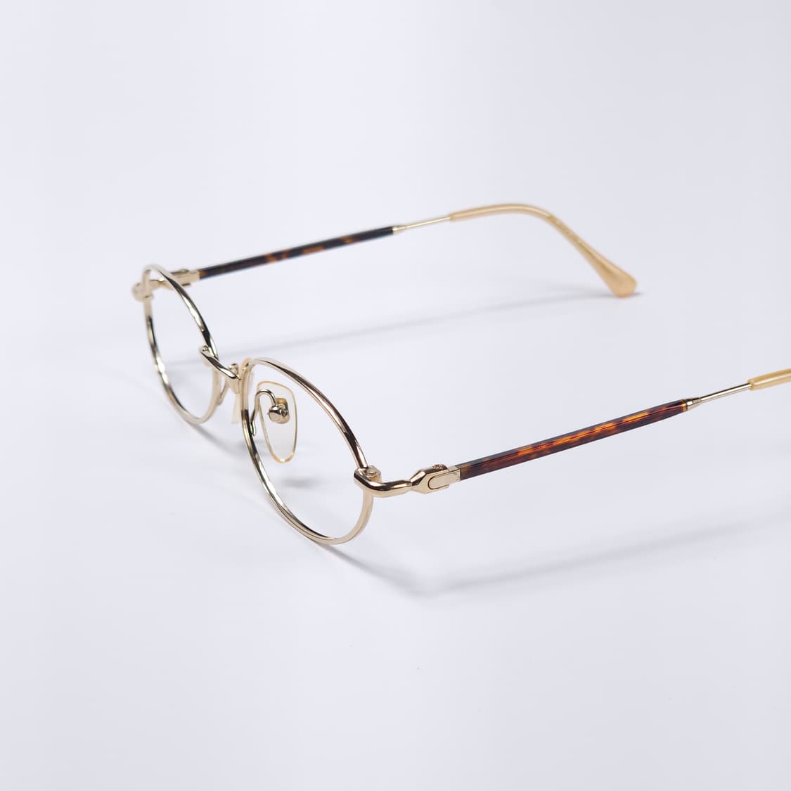 90's 21K 도금 빈티지 오벌형 안경 상품이미지1