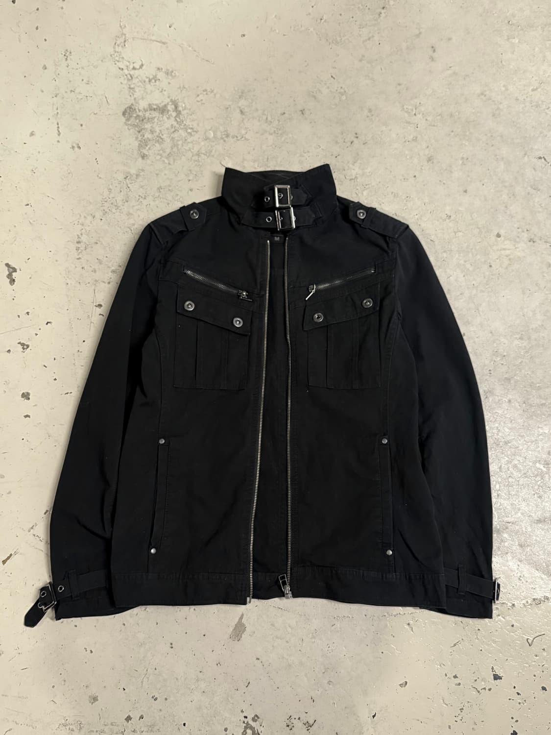 2-buckle detail zipper pocket jacket 상품이미지1