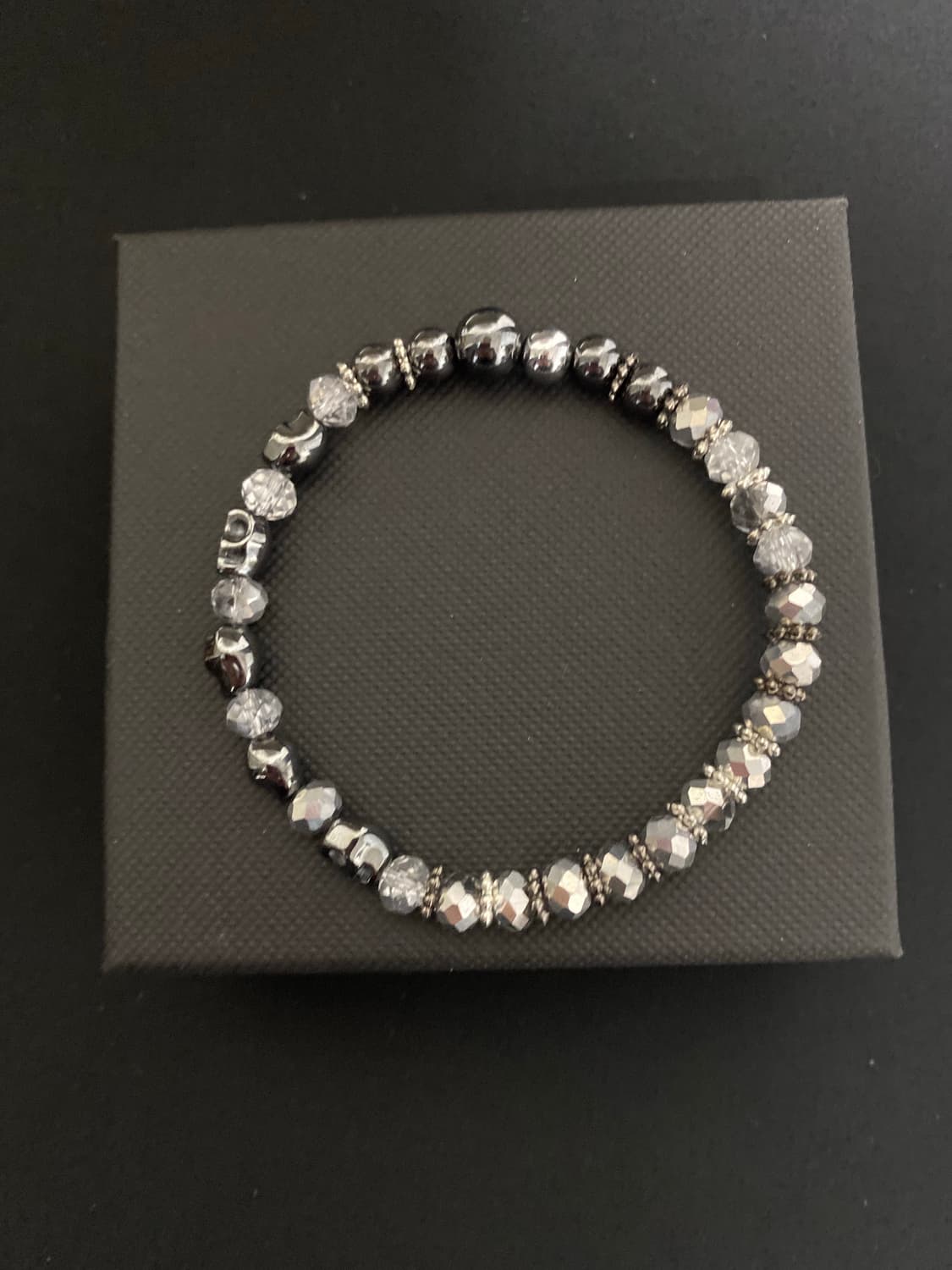 스컬 크리스탈 원석 팔찌 상품이미지6