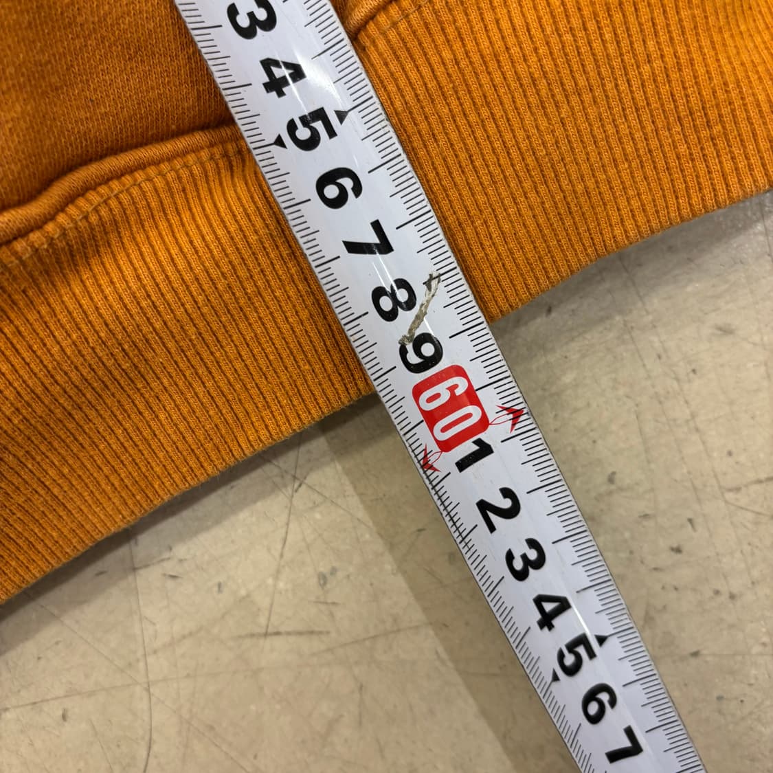 세인트페인 빅로고 오렌지 후드티 상품이미지4