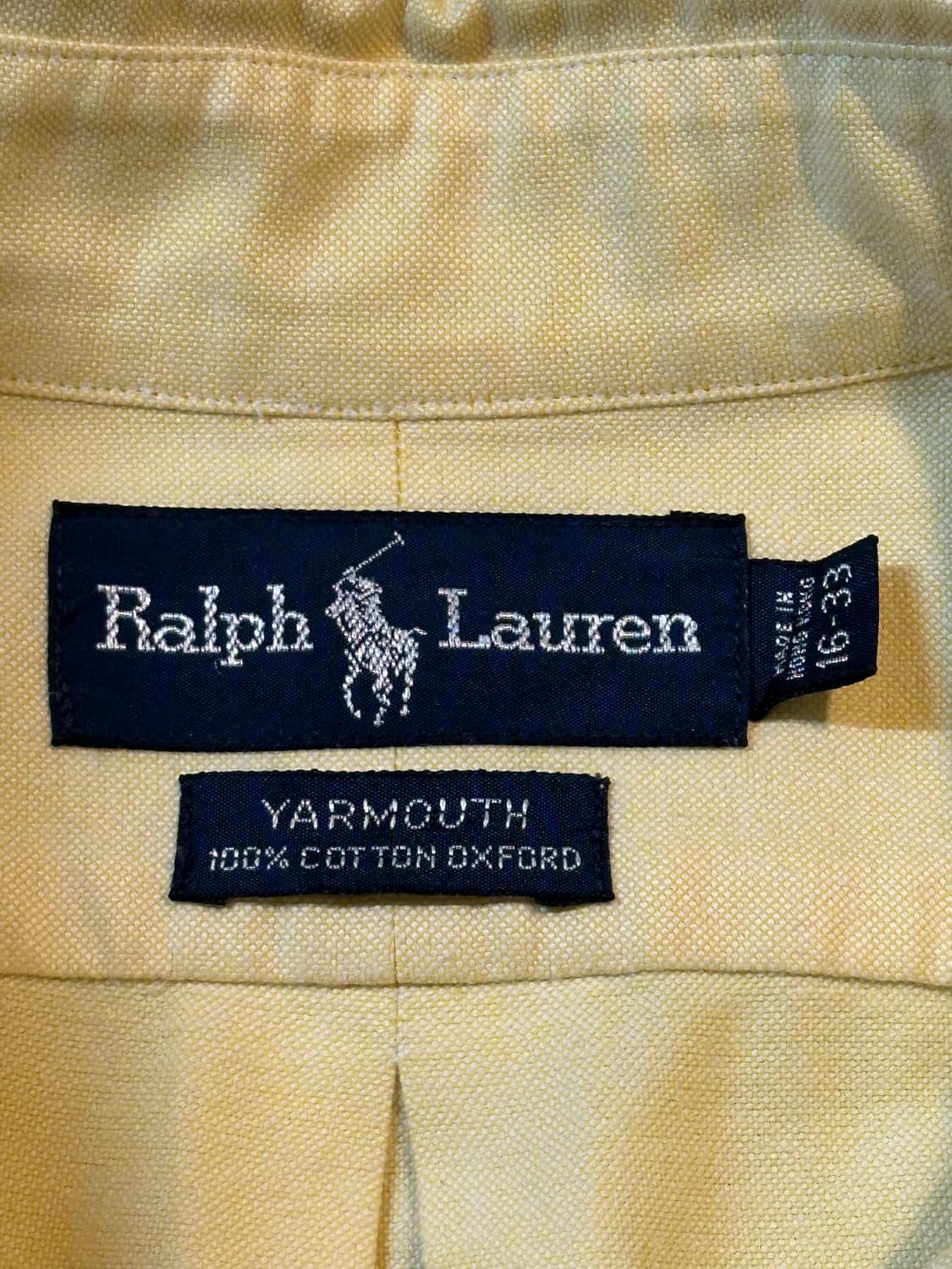 폴로 랄프로렌 멀티포니 옥스포드 셔츠 옐로우 상품이미지5