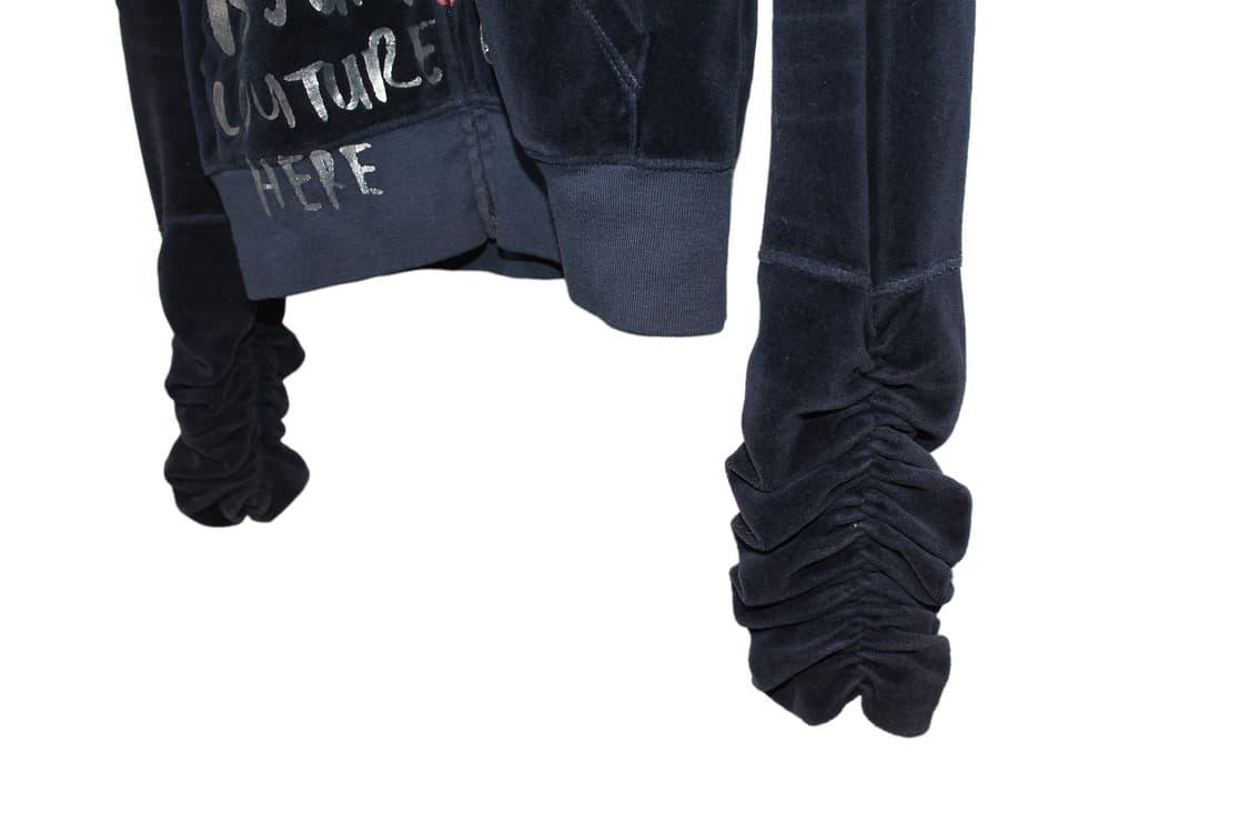 2000s Juicy Couture 쥬시꾸뛰르 셔링 집업 벨벳 져지 상품이미지4