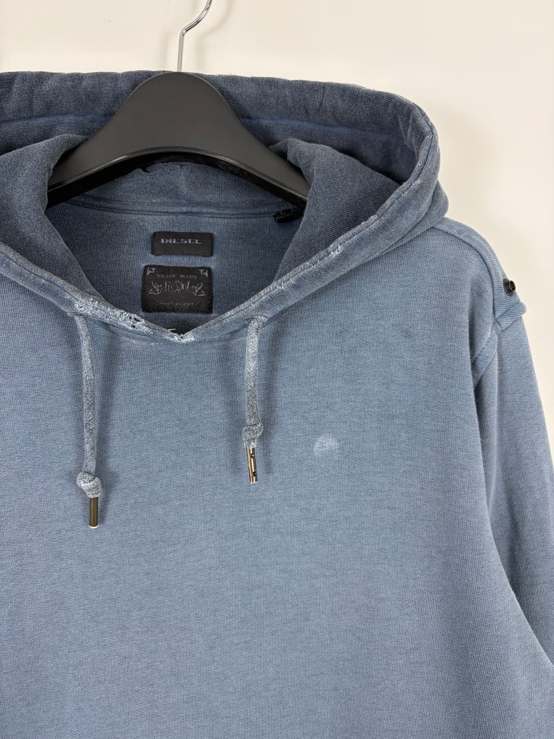 a32) DIESEL 디젤 워싱 피그먼트 후드티 상품이미지2