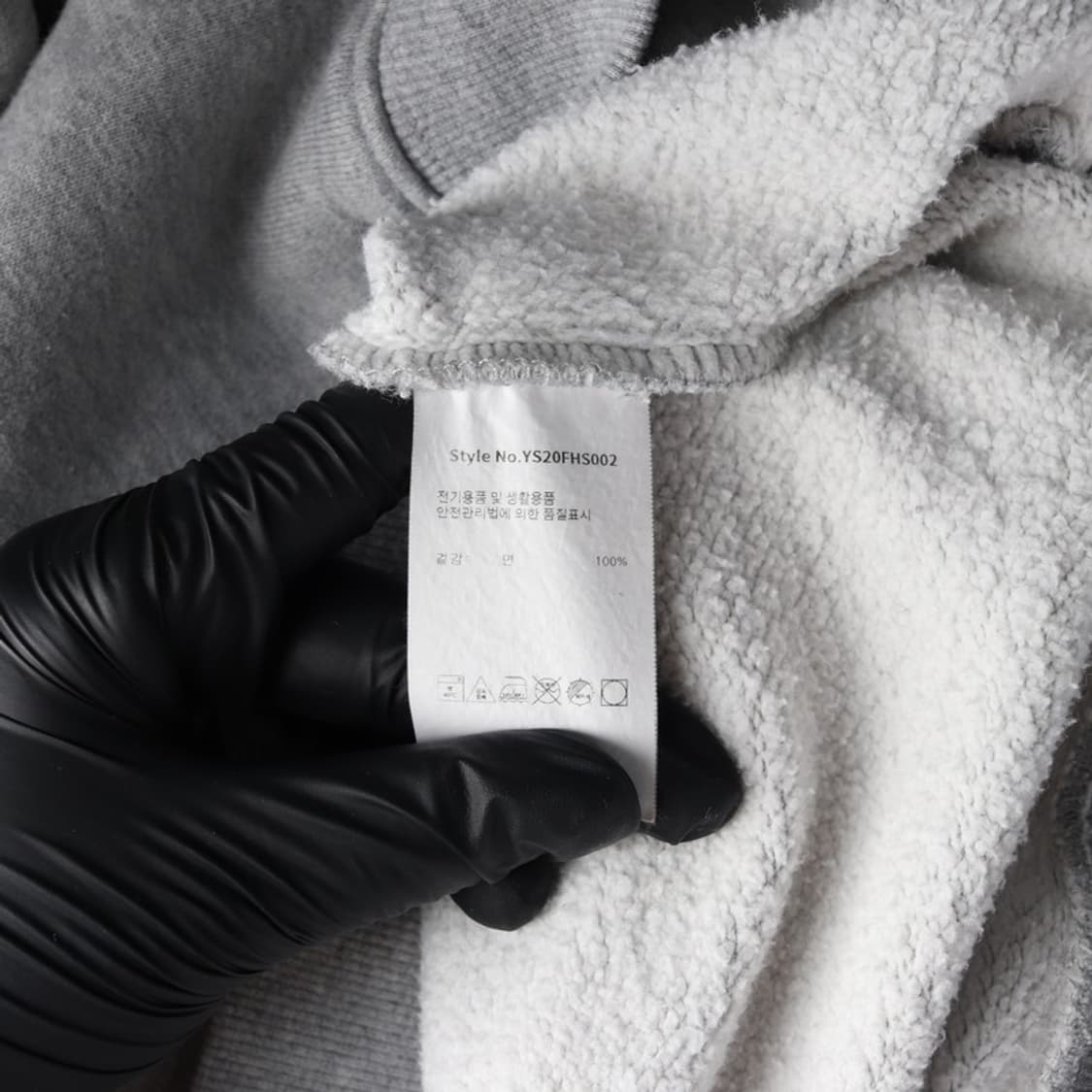 YESEYESEE 아치 로고 후드티 헤더 그레이 L 상품이미지6