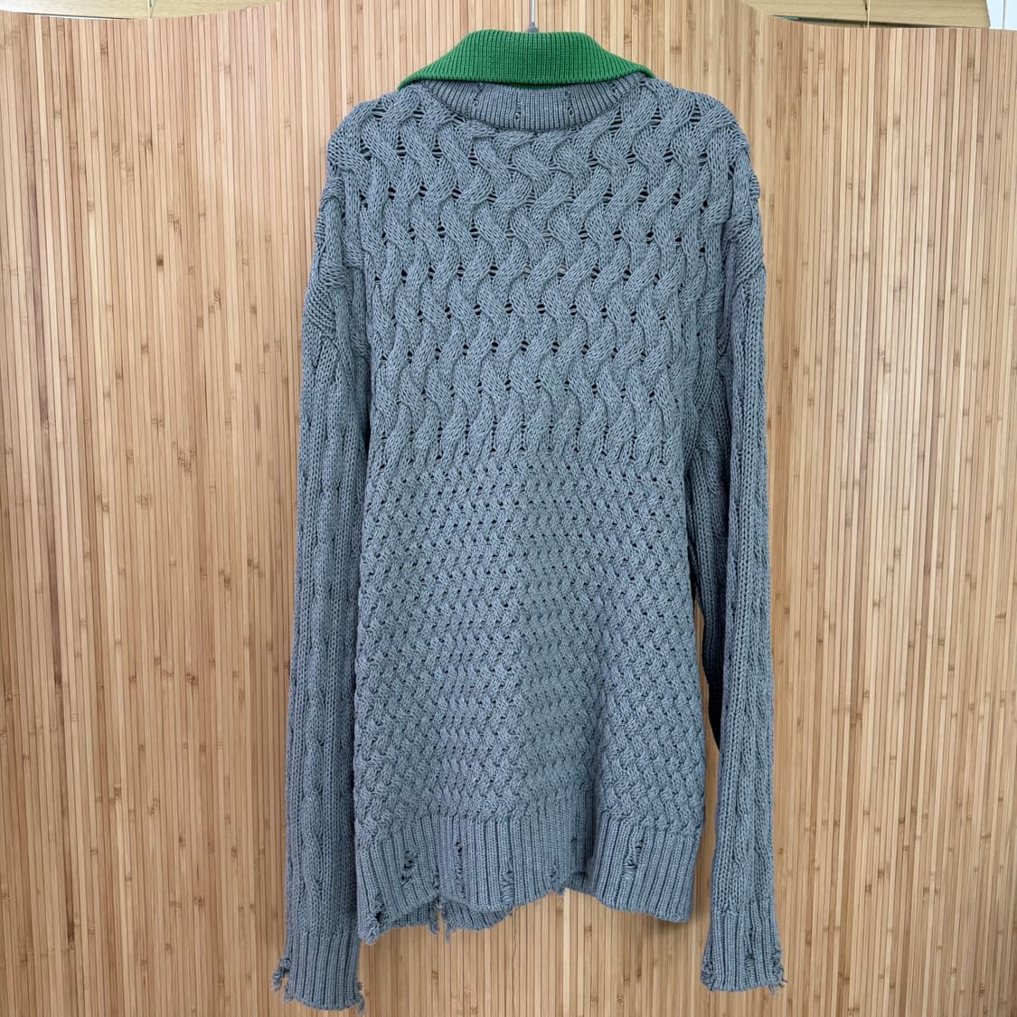 앤더슨벨 그레이 그린 브이넥 가디건 상품이미지6