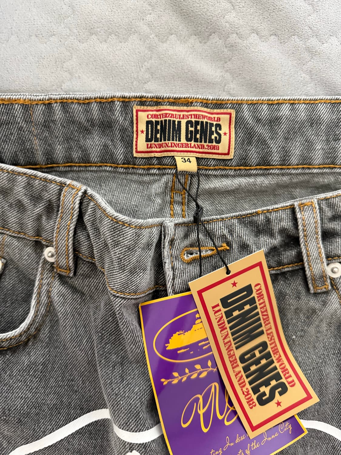 코르테이즈 배기진 34 블랙 상품이미지2