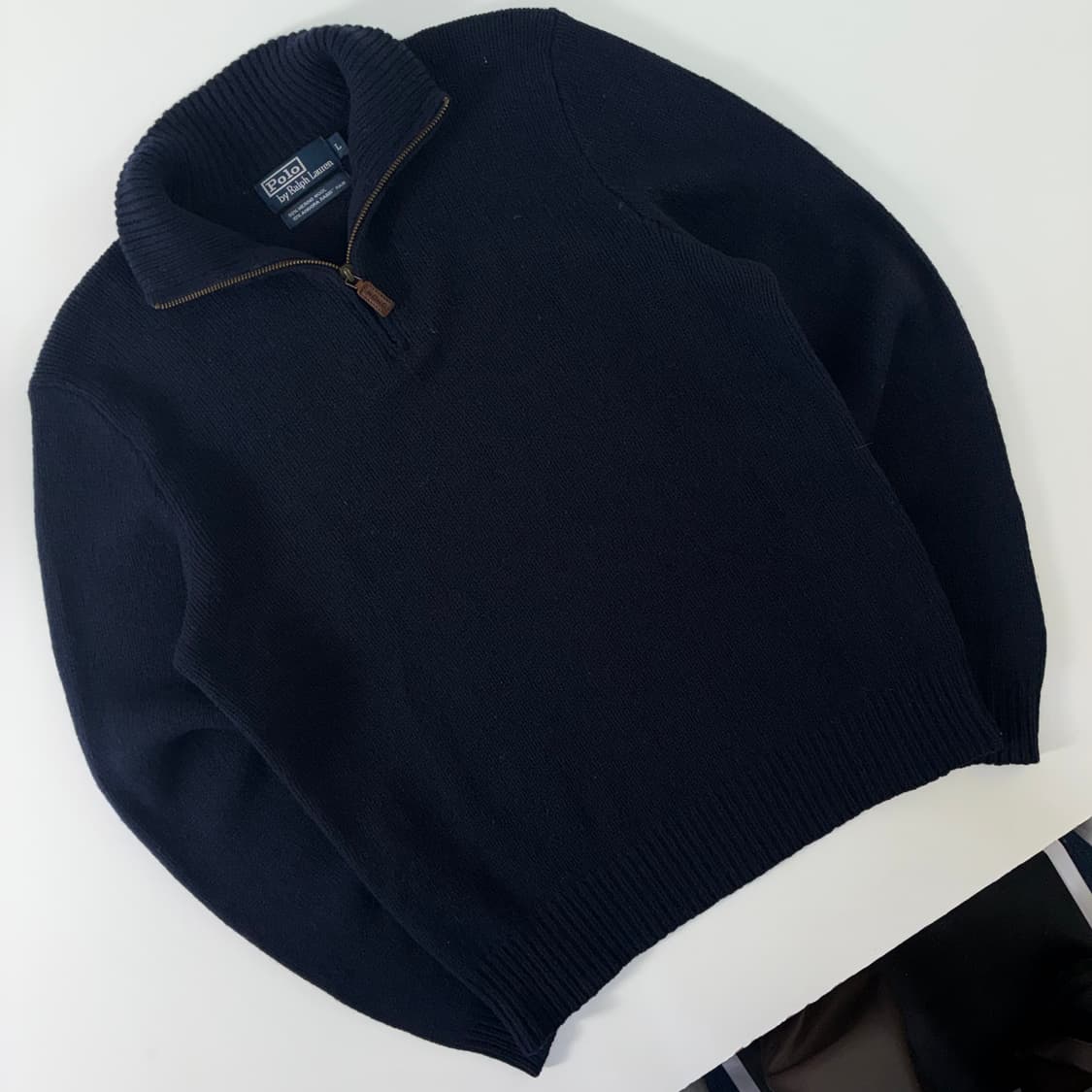 Polo 폴로 랄프로렌 메리노울 앙고라 하프 집업 니트 상품이미지2