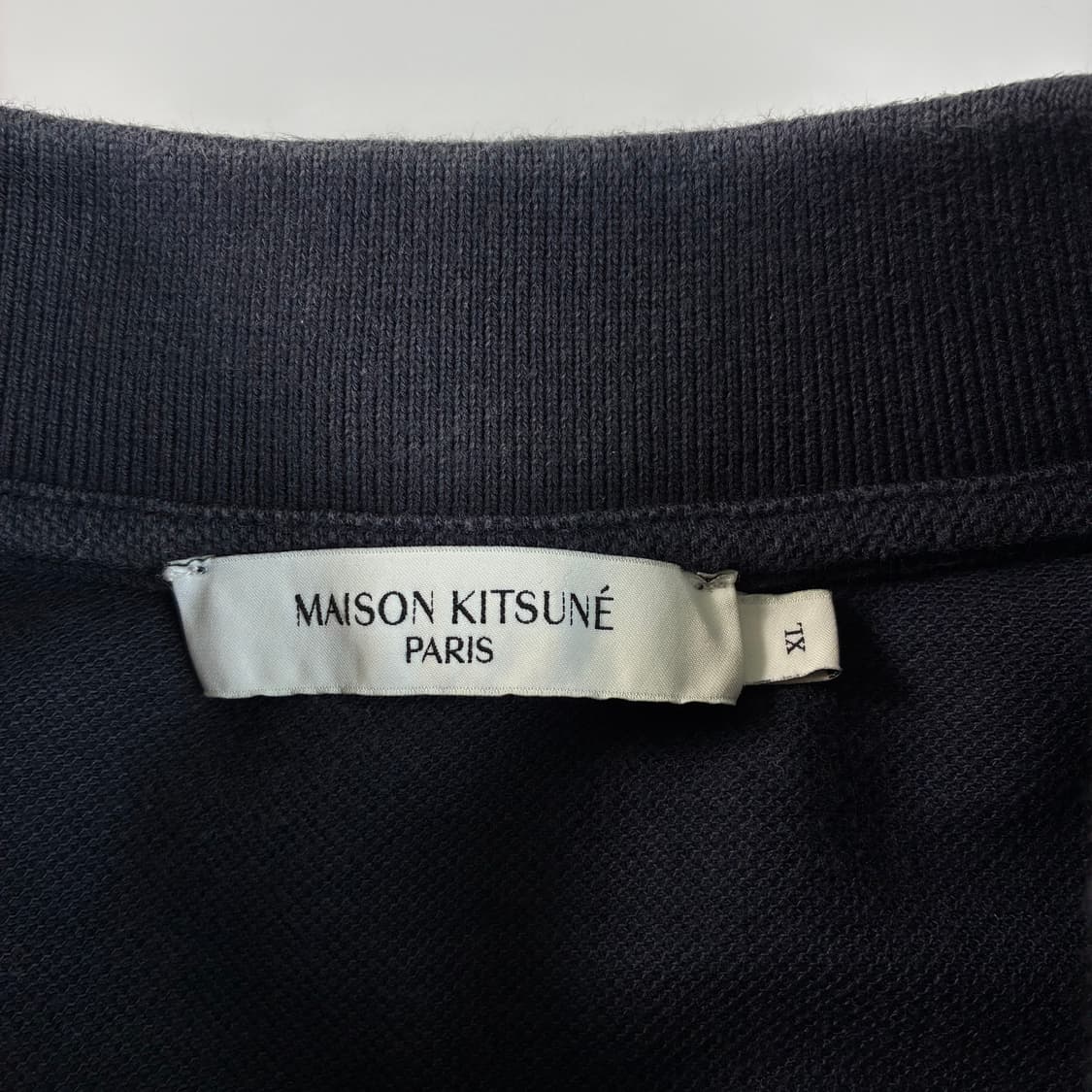 Maison kitsune  메종키츠네 트리컬러 폭스패치 네이비 반팔티 상품이미지4