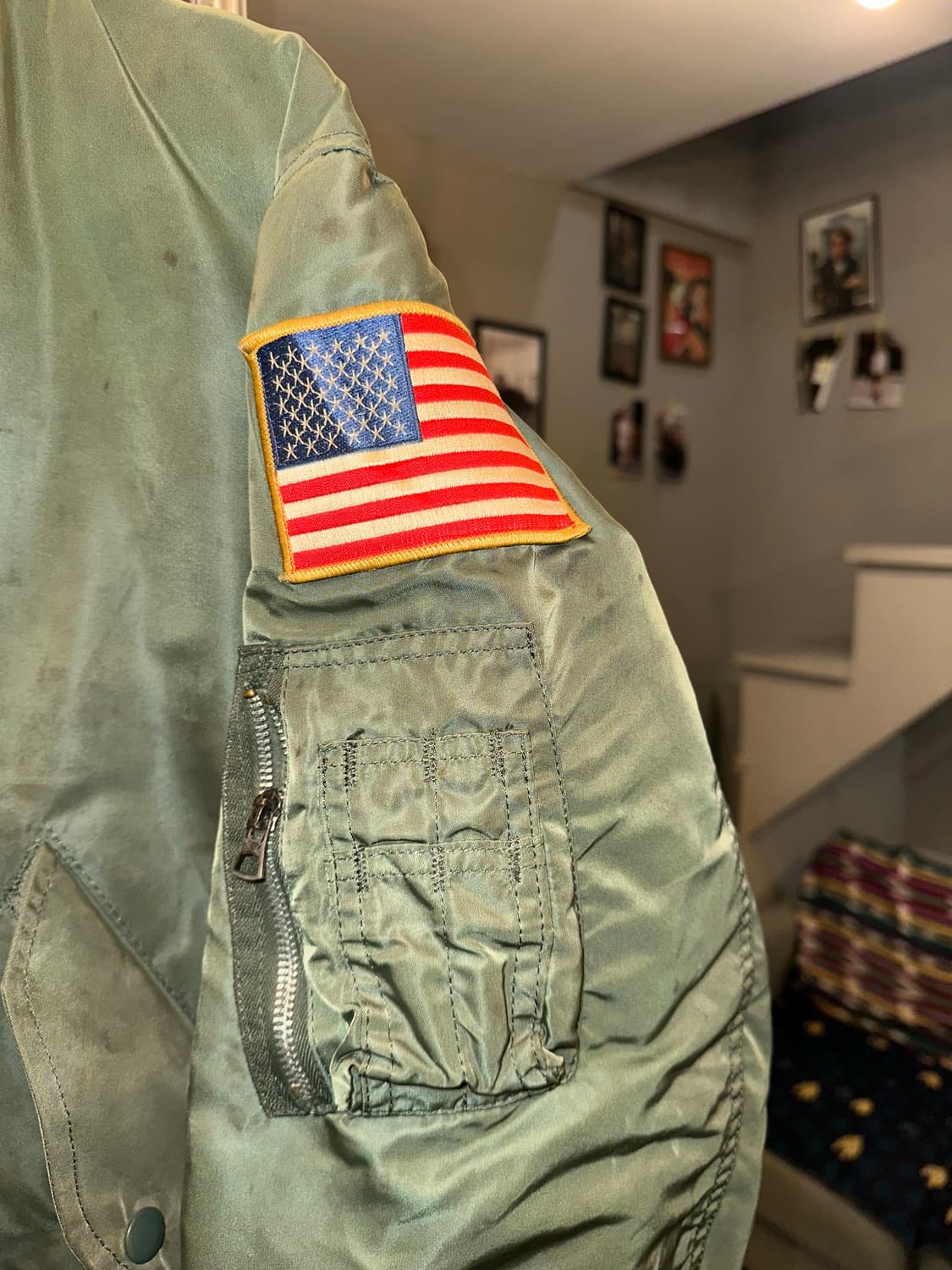 90’s Alpha Industries USA patch flight 상품이미지6