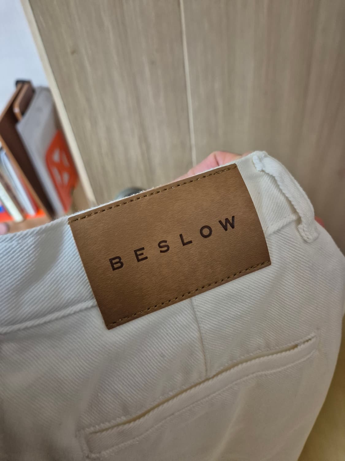 [비슬로우X패션약국]ONE TUCK CURVED COOL DENIM PA 상품이미지4