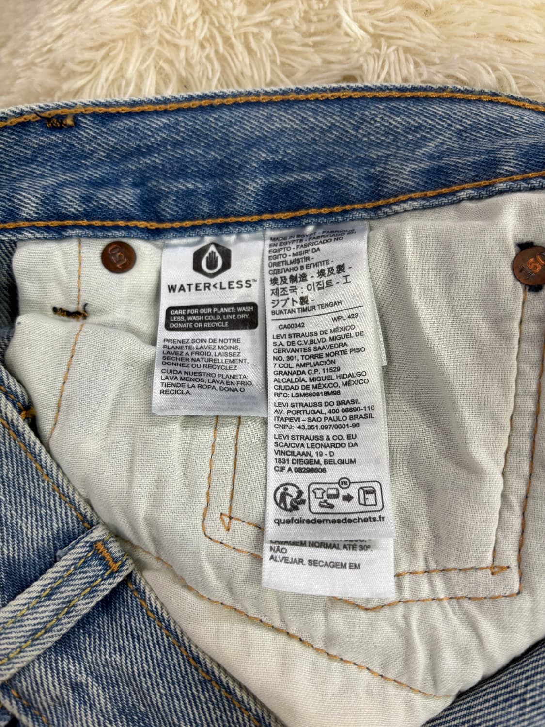 리바이스 150주년 기념 한정판 501 피스 워싱 청바지 상품이미지4