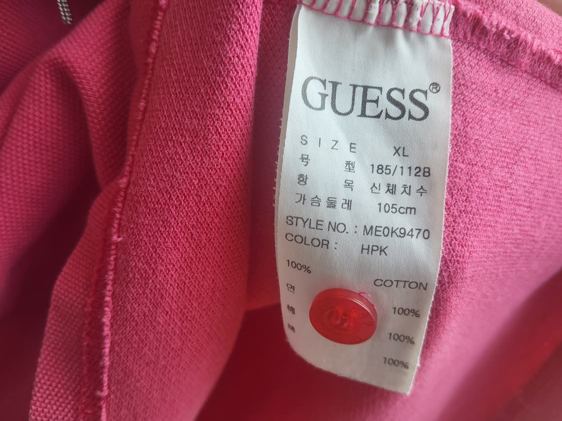 게스 코튼 카라 반팔티 남성 XL 피케티셔츠 상품이미지6