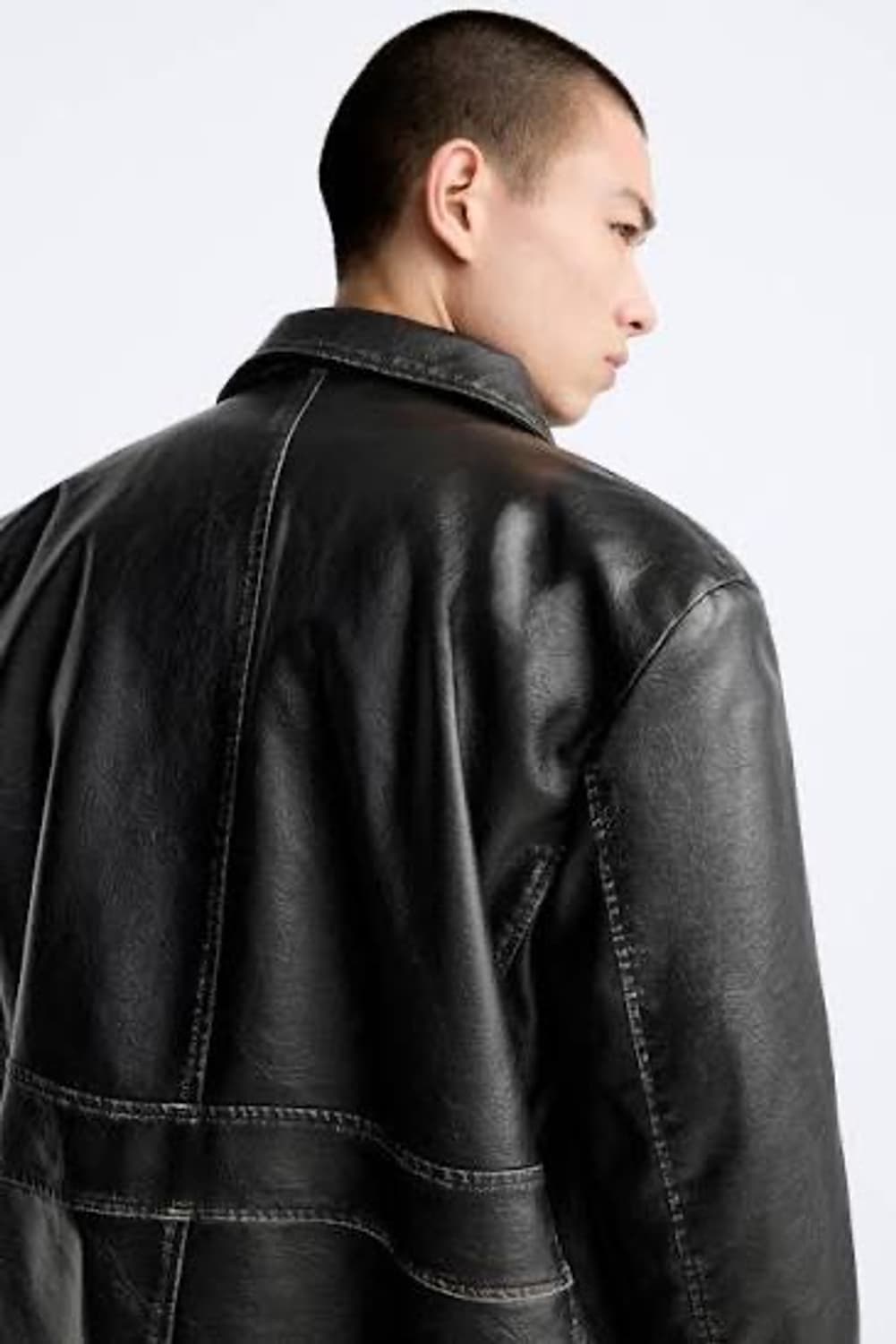 자라 남성 레더 자켓  상품이미지4