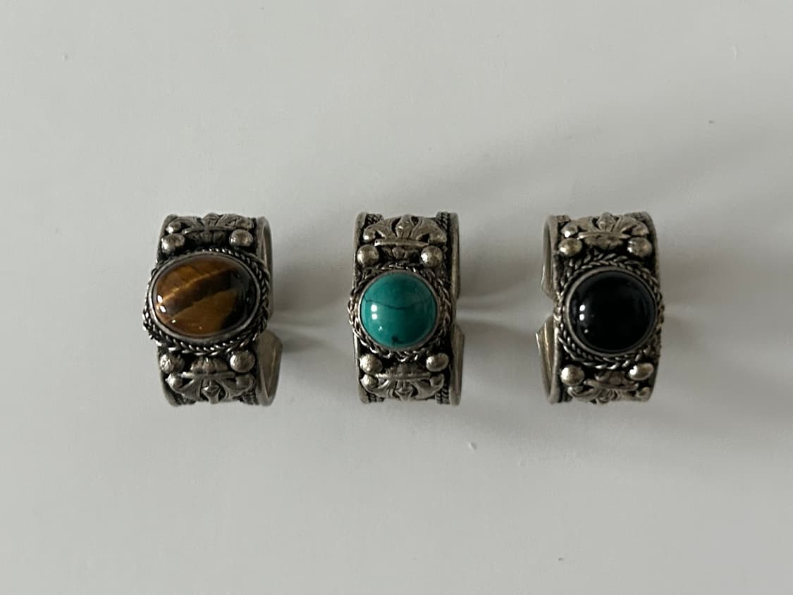 인도 메탈 원석 링 상품이미지2