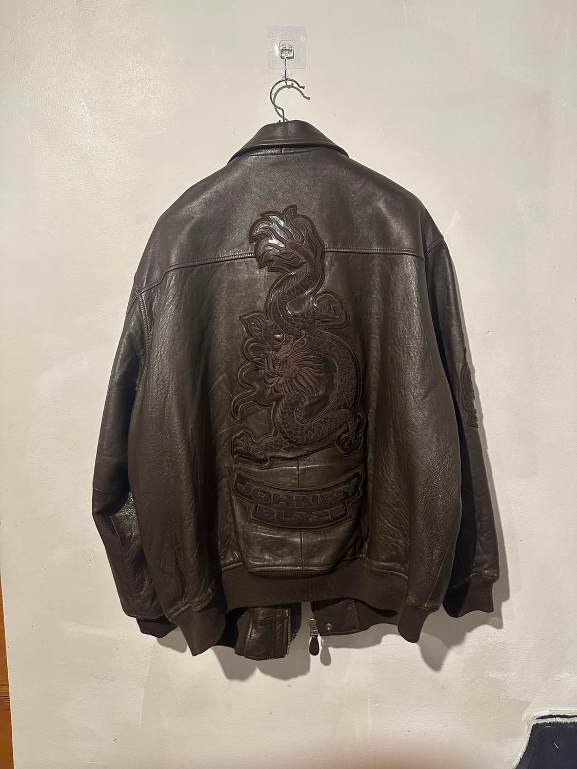 빈티지 00s 조니 블레이즈 힙합 가죽 자켓  상품이미지2