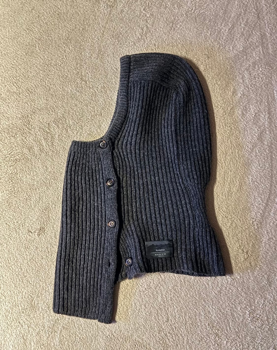 [KS X JiyongKim]Button Closure Balaclava 상품이미지2