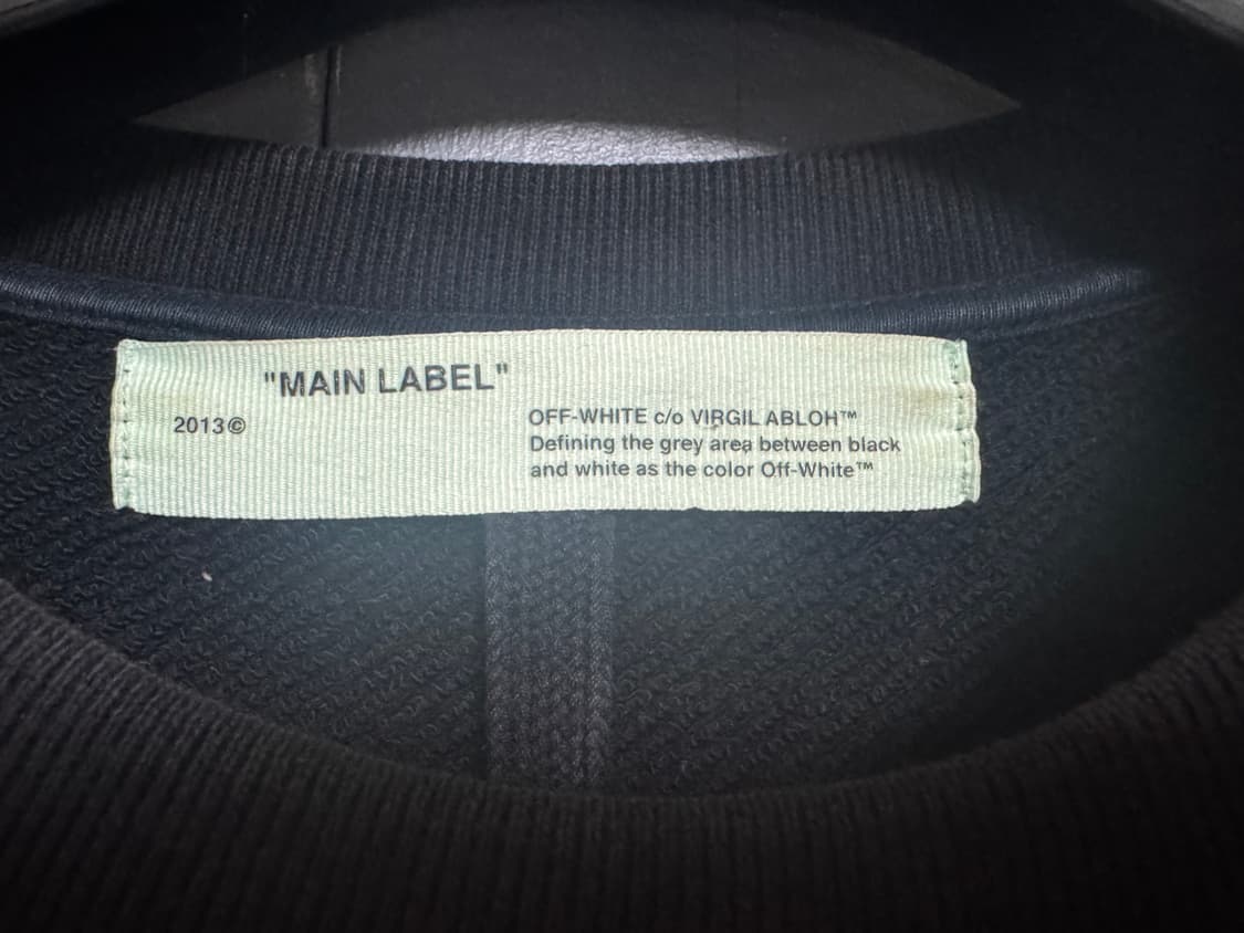 [L]오프화이트 파이어핸드 맨투맨 정품 상품이미지5
