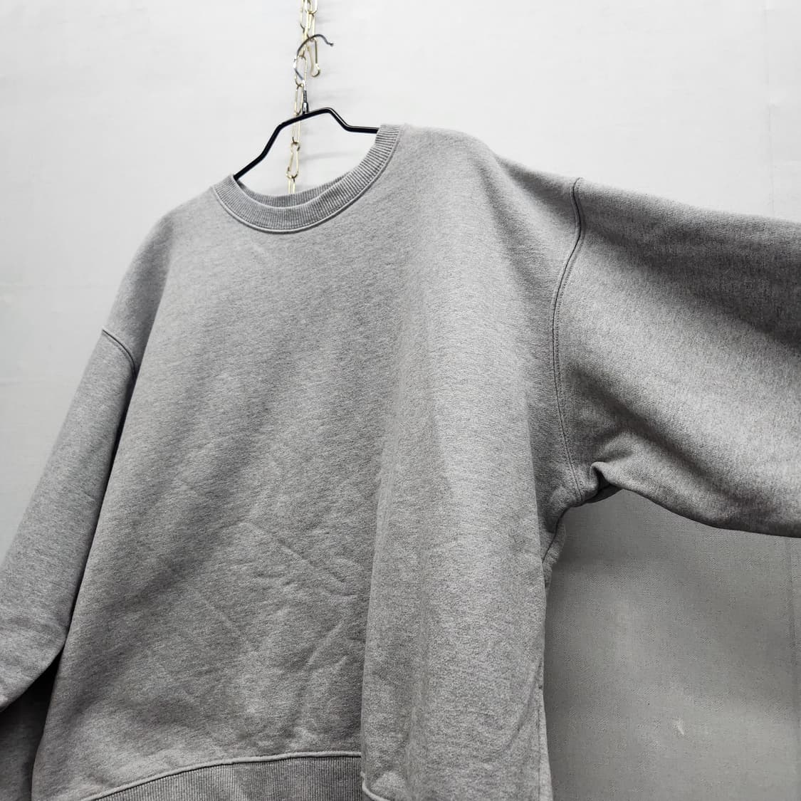 자라 그레이 크루넥 스웻 맨투맨 2XL(남여공용) 상품이미지2