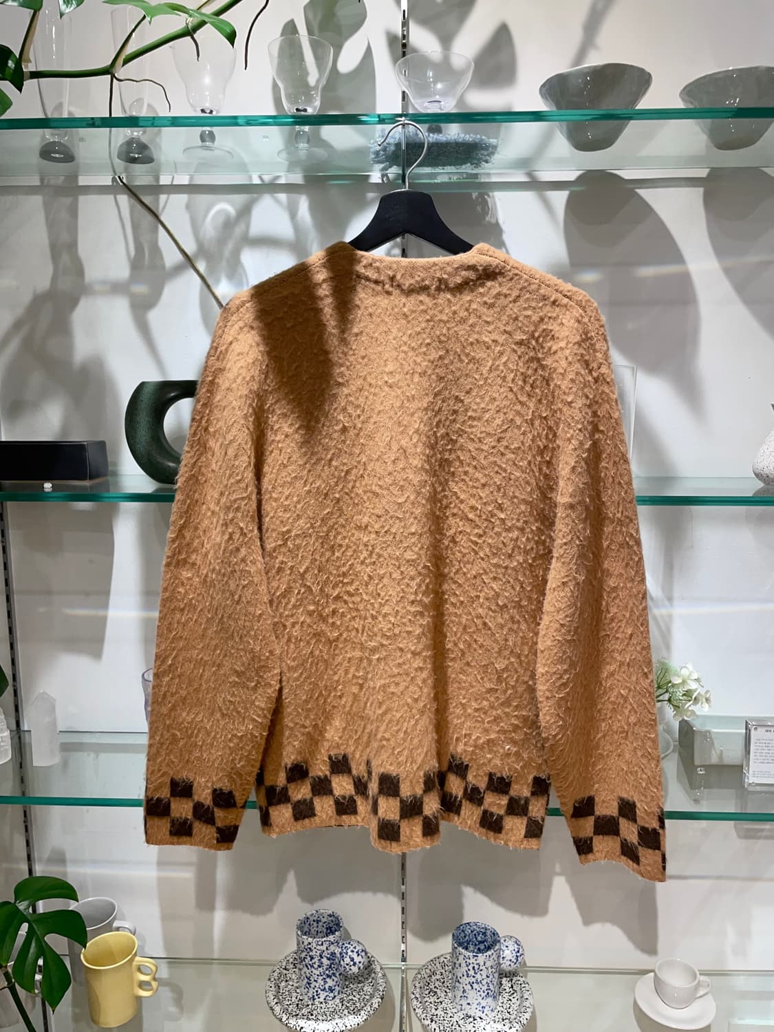 슈프림 brushed checkerboard cardigan 상품이미지2