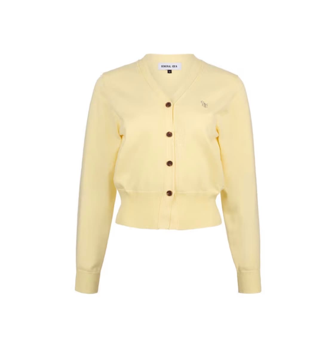 제너럴 아이디어 에센셜 가디건 Lemon 상품이미지1