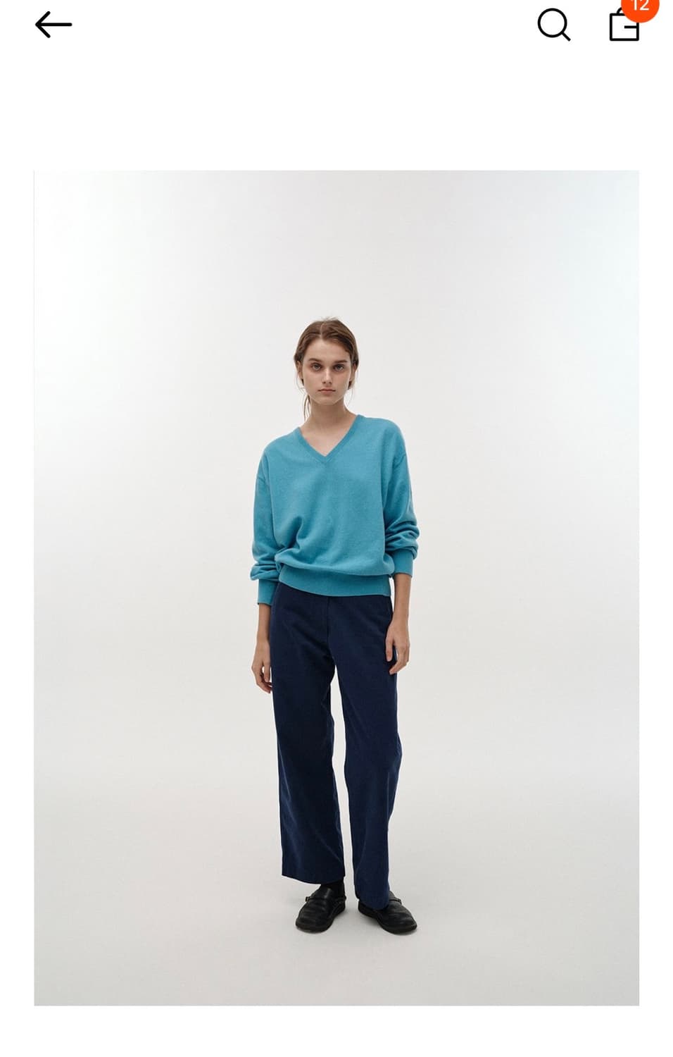 낫띵리튼 브이넥 니트 Puno v-neck pullover 상품이미지5