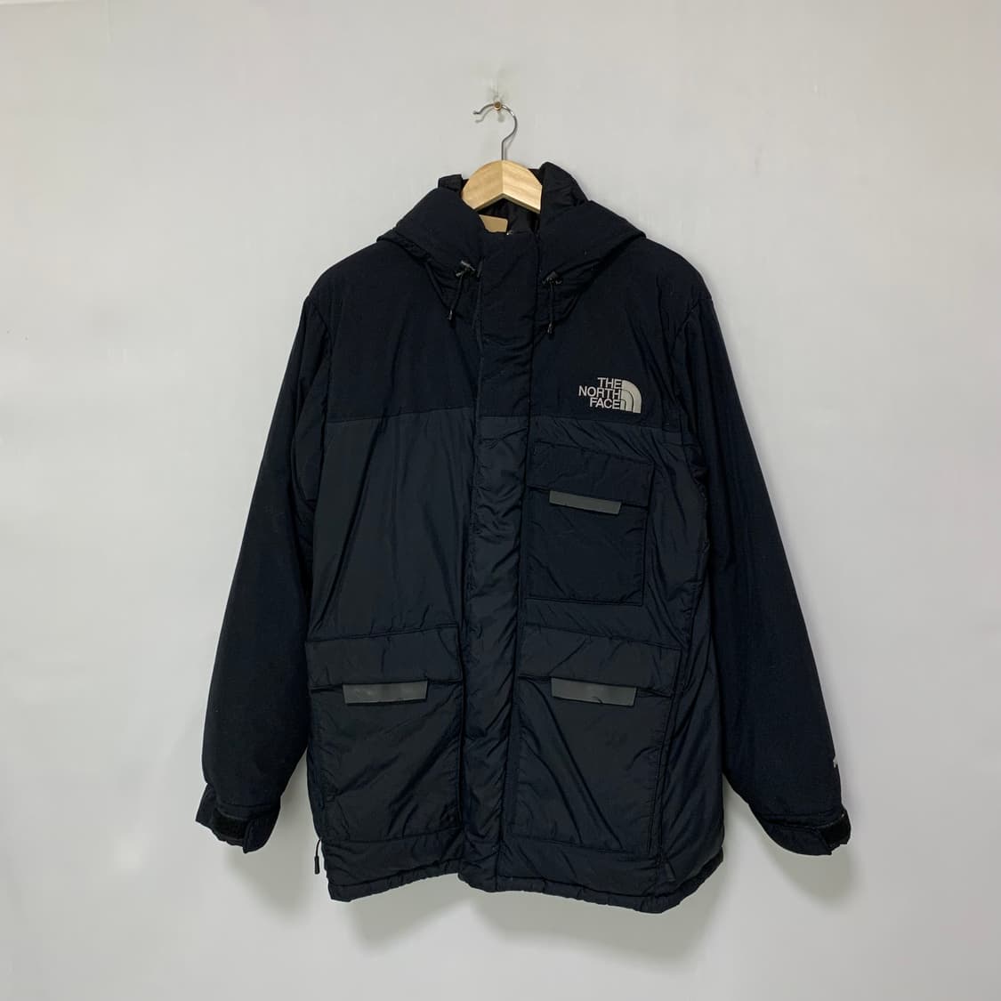 노스페이스 블랙 후드 패딩 점퍼 700 빈티지 95 M 남녀공용 상품이미지1