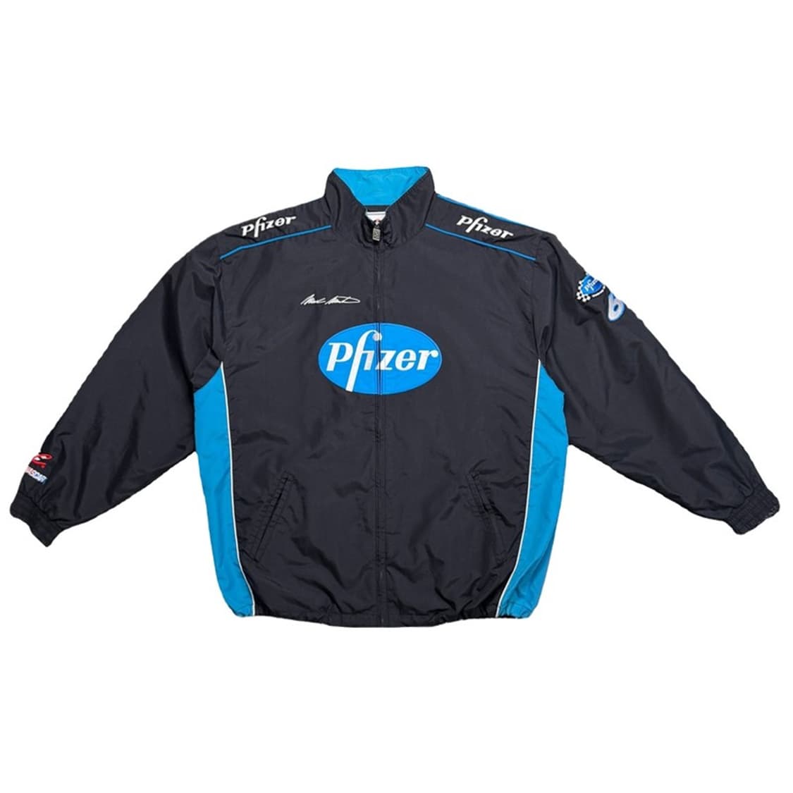체이스 어센틱 Mark Martin Pfizer 레이싱 자켓 블랙 XL 상품이미지1