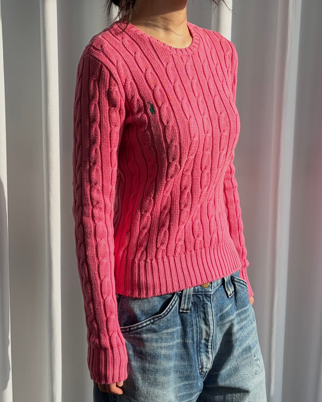 [XS]폴로 랄프로렌 꽈배기 케이블 코튼 니트 상품이미지3