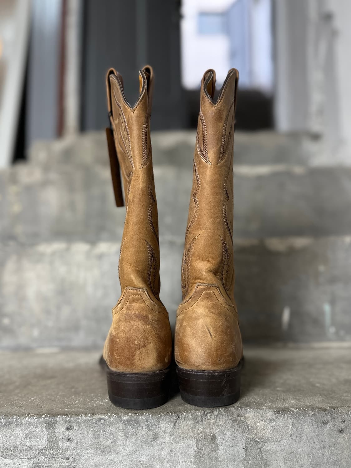 00's OG 토니라마 누벅 웨스턴 부츠 카우보이 부츠 상품이미지7