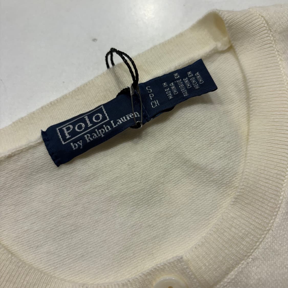 [S] 폴로 랄프로렌 아이보리 니트 가디건 D279 상품이미지4